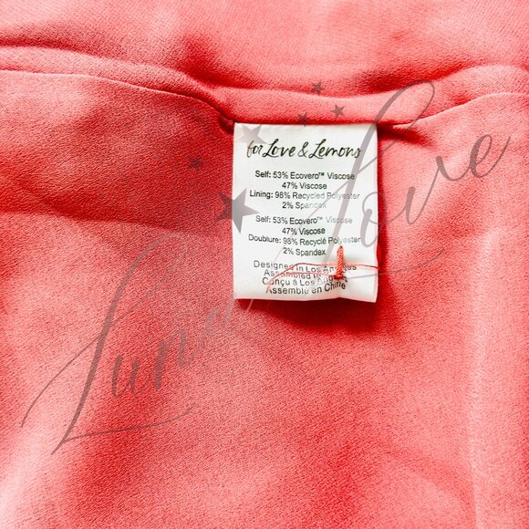 FOR LOVE & LEMONS Jewel Maxi Dress In Mauve (size S) NWT - Picture 9 of 13